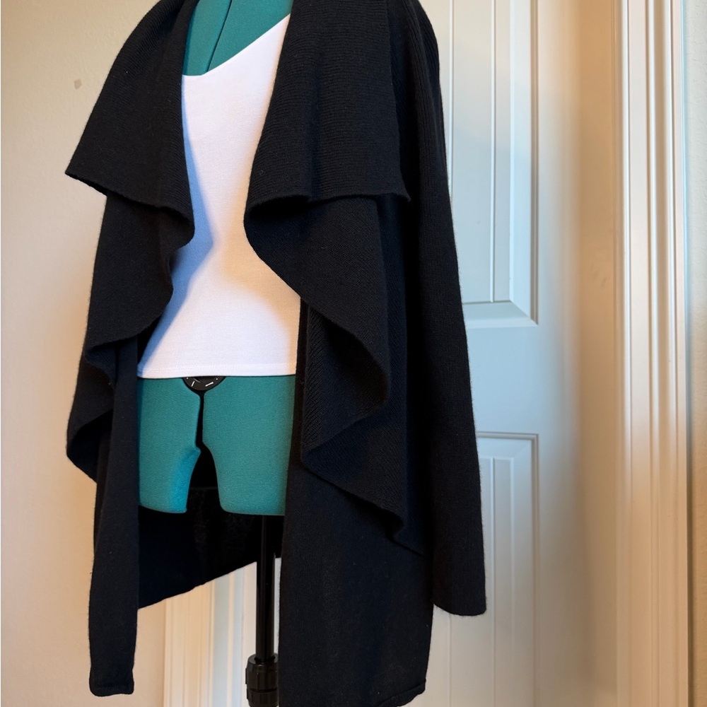 Bloomingdale's Black Cardigan Sweater - Picture 4 of 11